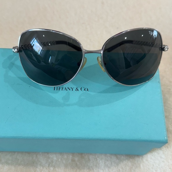 Tiffany & Co. Silver and Black Sunglasses - Picture 5 of 5